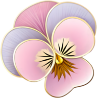 Custom Pansy Flower Branding for Creative Logo and Clipart Design. . png