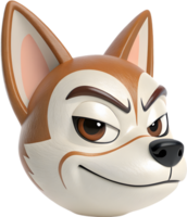 Kawaii Puppy Icon with a Smiling Expression. . png