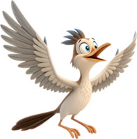 Roadrunner Bird Sprinting Across the Sand. . png