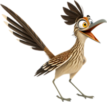 Cute and Funny Roadrunner Bird Artwork. . png