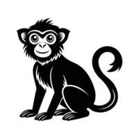 illustration of a funny monkey vector