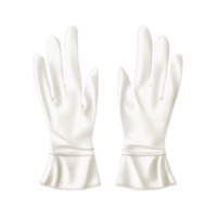 Pair of elegant white gloves a smooth silky texture png