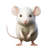 Small white mouse tiny pink ears curious black eyes png