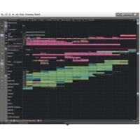 Digital audio workstation screen displaying a complex music project png