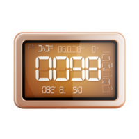 Modern digital clock displaying time a sleek stylish design png