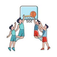 illustration of Offensive Rebound vector
