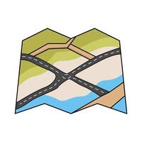 illustration of Map vector