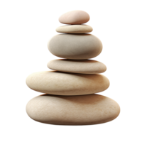 Balanced stack of smooth oval-shaped stones arranged in descending size order png