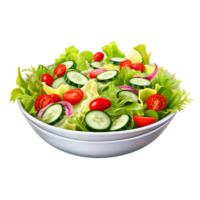 Fresh healthy salad with crispy lettuce, tomatoes, cucumbers, and peppers png