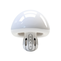 Unique white mushroom with delicate, intricate patterns png