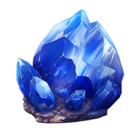 Shiny blue gemstone with a glossy, polished shine png