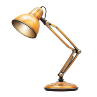 Adjustable silver desk lamp with bright light and a flexible arm for focused illumination png