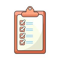 illustration of Clipboard checklist vector