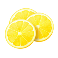 Fresh lemon halves with vibrant yellow color and juicy pulp png
