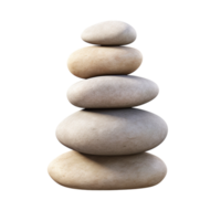 A stack of stones on a black background png