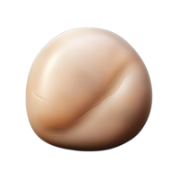 Soft round bread roll with a golden crust and fluffy interior png