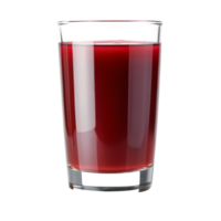 Glass of Deep Red Cranberry Juice on Black Background png