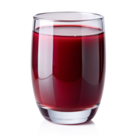 A Glass of Refreshing Deep Red Cranberry Juice on Black Background png