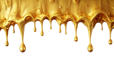 Liquid Gold Dripping Abstract Background png