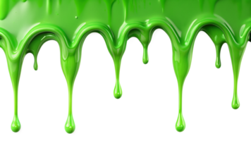 Bright Green Slime Dripping on Background Viscous Gooey Liquid Texture png