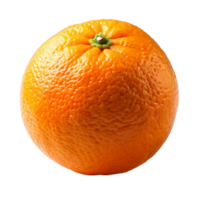 A Single Ripe Orange Fruit Isolated on Black Background High Resolution Image png