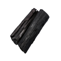 Highquality image of two pieces of black charcoal on black background png