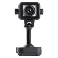 Highquality black security camera with adjustable stand for optimal viewing angles png