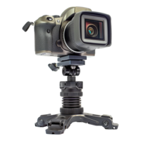 Highquality DSLR Camera Mounted on a Compact Tripod for Professional Photography and Videography png