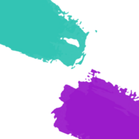 Abstract image with teal and purple color blocks shapes design art png
