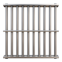 A Detailed Closeup of a Sturdy Metal Jail Cell Window Bars Image Showing Vertical and Horizontal Bars png