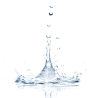 Stunning Closeup of a Water Droplet Splashing and Creating a Beautiful Crown Shape with Many Tiny Bubbles png