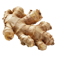 High resolution image of a fresh ginger root showing its knobbly texture and light brown color a healthy spice with many culinary and medicinal uses png