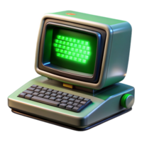 elegant abstract A Vintage Computer Terminal Displaying Cod high quality png