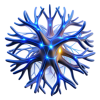 magnificent artistic A Pulsating Network of Bioluminescent Vei 4K png