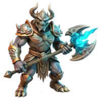 magnificent rustic A Fierce Dragonborn Warrior Wielding a Gl 4K png