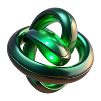 wonderful abstract Intertwined Ribbons of Liquid Mercury An high quality png