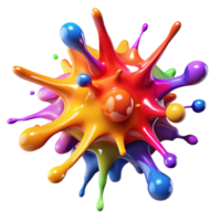 extraordinary rustic A Chaotic Explosion of Paint Splatters V professional png