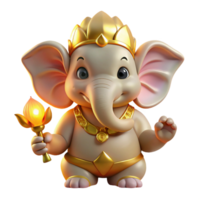 beautiful classic A Wise Ganesha with the Head of an Elepha authentic png