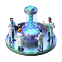 vibrant rustic A Group of Scientists Working on a Holo high resolution png