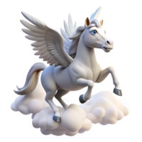 wonderful rustic A Graceful Pegasus Soaring Through the Cl professional png