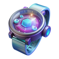 extraordinary rustic A Futuristic Watch Projecting a Holographi premium png