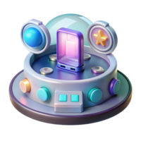 magnificent rustic Futuristic Holographic Interface professional png