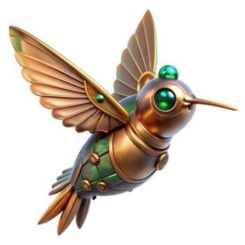 deslumbrante artístico steampunk beija Flor zangão Entrega serviço genuíno png