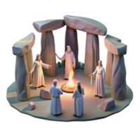 dramatic vintage A Mystical Depiction of Stonehenge at Su exclusive png