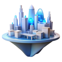 serene vintage A Futuristic Floating City with Sleek W professional png