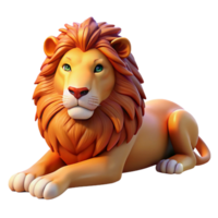 magnificent vintage A Regal Lion Resting in the Savanna The professional png