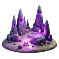 magnificent rustic A Desolate Alien Landscape with Strange genuine png