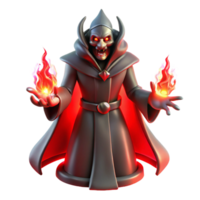 serene artistic A Powerful Warlock Summoning a Demonic En exclusive png