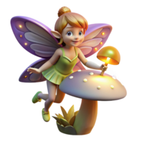 extraordinary rustic Mischievous Pixie with Iridescent Wings professional png