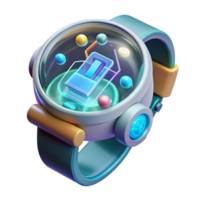 extraordinary artistic A Futuristic Watch Projecting a Holographi png